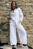 Cala Cushion Cotton Bandana Relaxed Shirt White